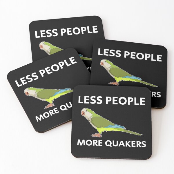 Item preview, Less People Parakeet Lover Quaker Parrot design designed and sold by jakehughes2015.