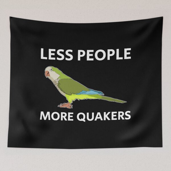Item preview, Less People Parakeet Lover Quaker Parrot design designed and sold by jakehughes2015.