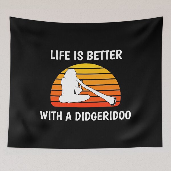 Item preview, Life Is Better Aboriginal Music Instrument Didgeridoo graphic designed and sold by jakehughes2015.