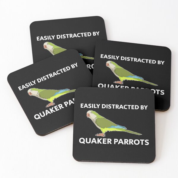 Item preview, Monk Parakeet Easily Distracted By Quaker Parrots graphic designed and sold by jakehughes2015.