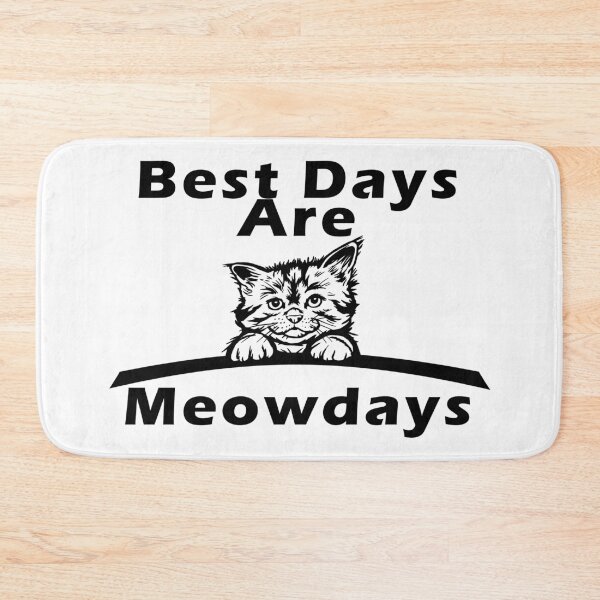 Item preview, Best Days Are Meowdays Graphical Black Cat designed and sold by aventi24.