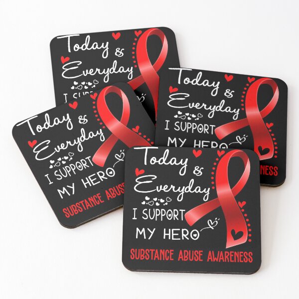 Item preview, Today And Everyday I Support My Hero Substance Abuse Awareness Warrior Gifts designed and sold by hvoid41.