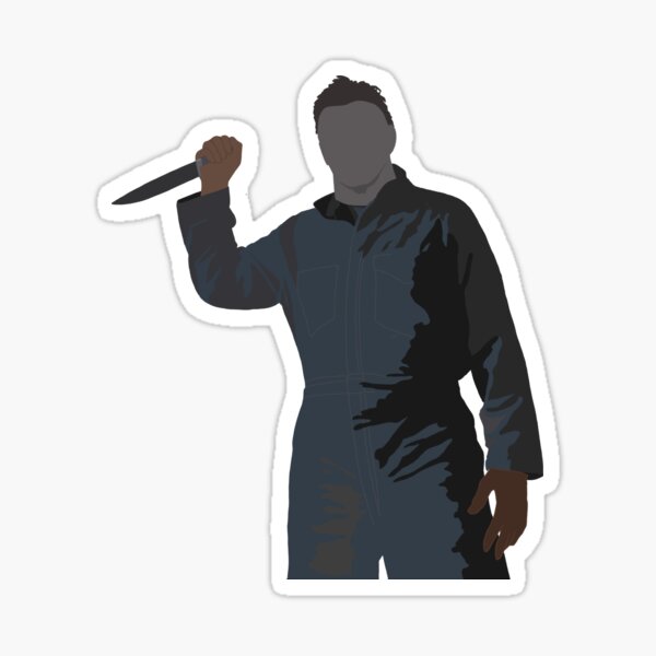 Halloween Bad Guy silhouette  Sticker