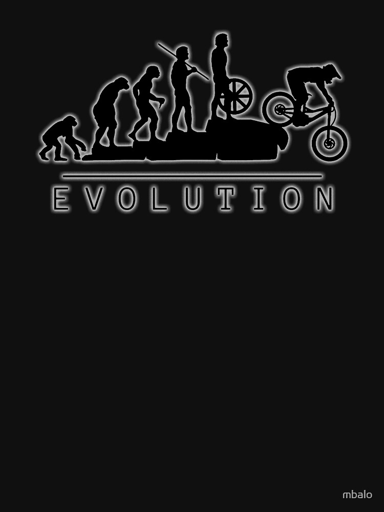 Discover Mountain Bike Evolution (Black/White) | Active T-Shirt 