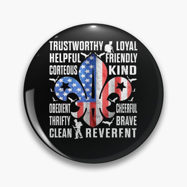Item preview, American Flag Trustworthy Helpful Friendly Courteous Scout designed and sold by elisamarez97.