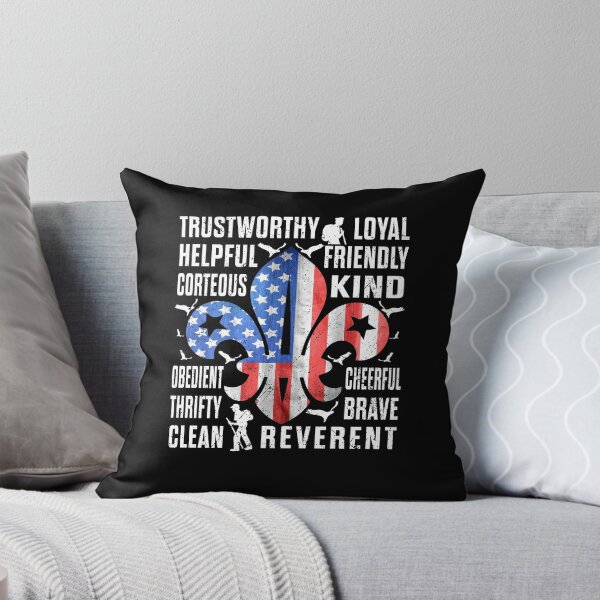 Item preview, American Flag Trustworthy Helpful Friendly Courteous Scout designed and sold by elisamarez97.
