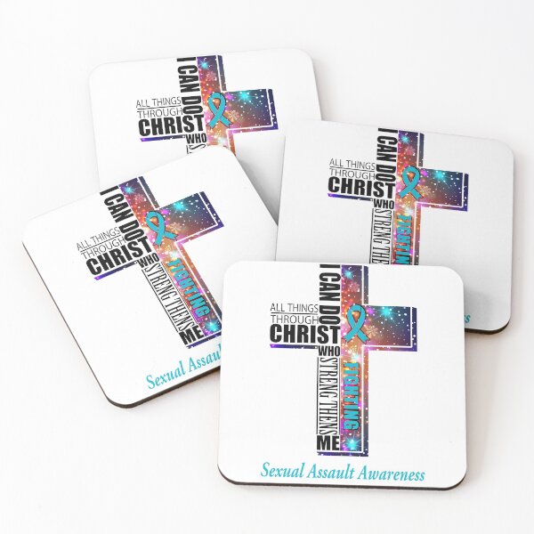 Item preview, I Can Do All Things Through Christ Sexual Assault Awareness designed and sold by Brad-FI.