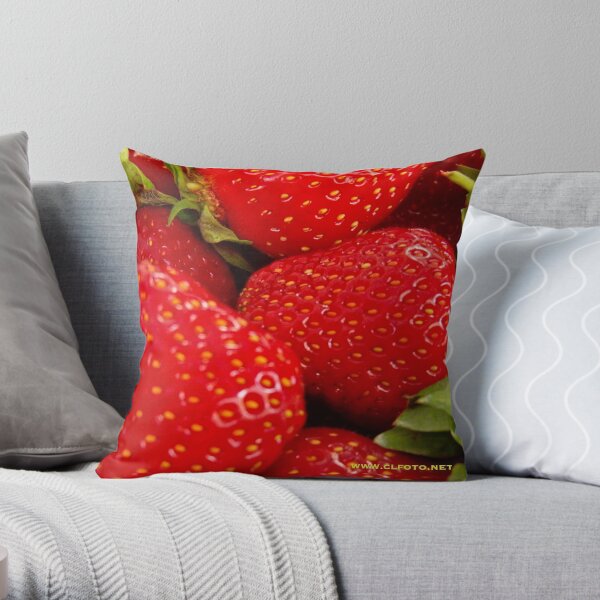 Strawberries! Bolzano/Bozen, Italy Throw Pillow