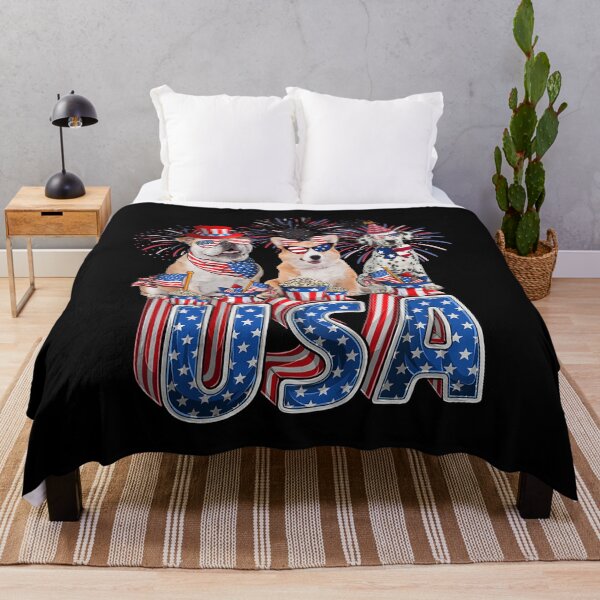 Item preview, Funny Dogs Lovers, Patriotic Tee, American Dogs, Happy 4th July designed and sold by RogerGift.