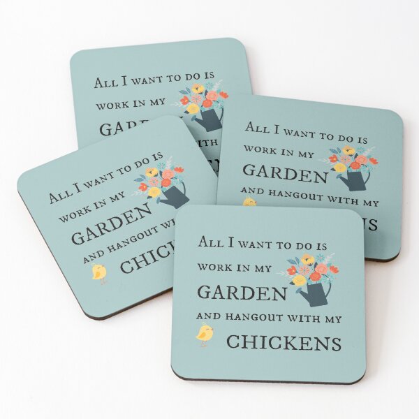 Item preview, All I want to do is Work in my Garden and hangout with my chickens designed and sold by nvrland-novelty.
