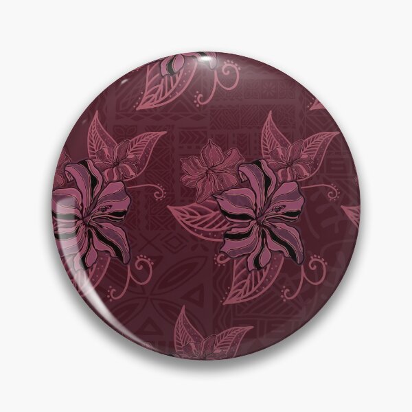 Artikelvorschau, Lavaroter hawaiianischer Tapa-Hibiskus-Druck entworfen und verkauft von sunnthreads.