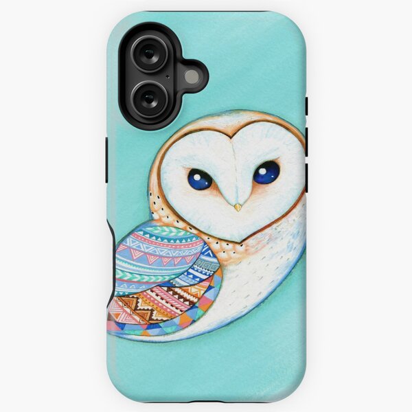 Tribal Pattern Barn Owl iPhone Tough Case