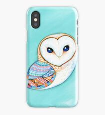 Tribal Pattern Barn Owl iPhone Case