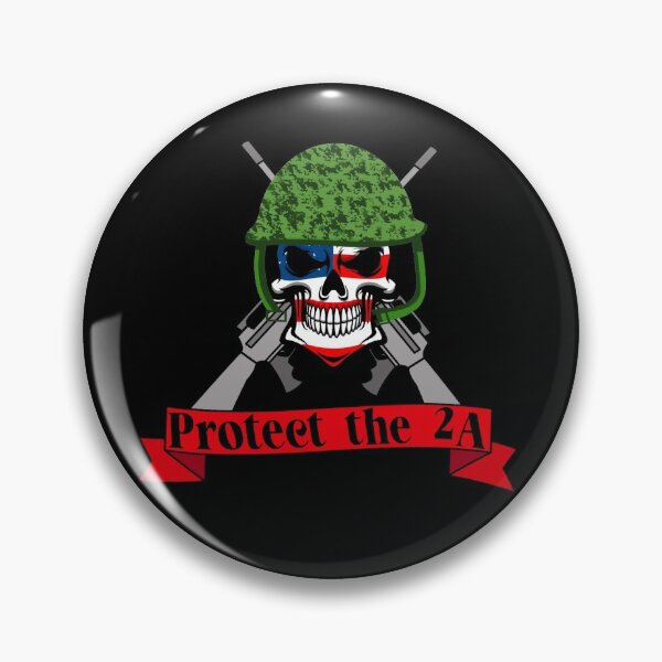 Item preview, Protect the 2A American flag skull designed and sold by Designs Of all kinds.