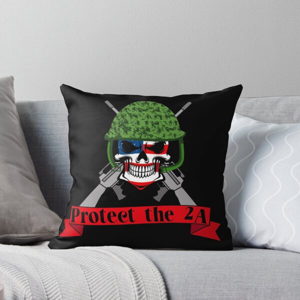 Item preview, Protect the 2A American flag skull designed and sold by Designs Of all kinds.