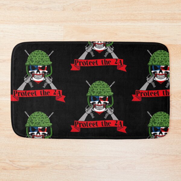 Item preview, Protect the 2A American flag skull designed and sold by Designs Of all kinds.