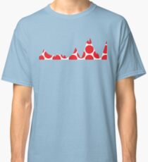 Red Polka Dot Mountain Profile Classic T-Shirt