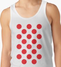 Red Polka Dot (King of the Mountains) Tanktop für Männer
