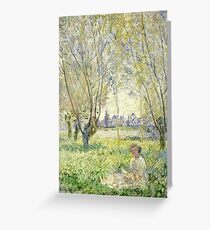 Claude Monet - Woman Seated Under The Willows 1880 Greeting Card