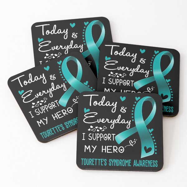 Item preview, Today And Everyday I Support My Hero Tourette's Syndrome Awareness Warrior Gifts designed and sold by hvoid41.