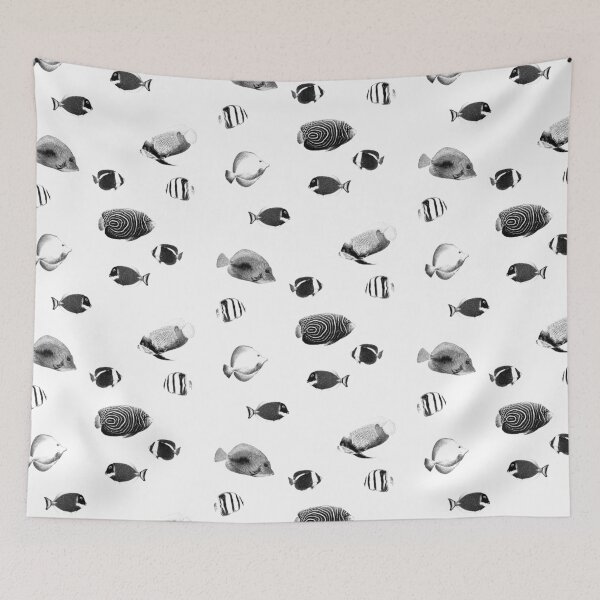 Item preview, Black and white tropical fishes designed and sold by beabuks.