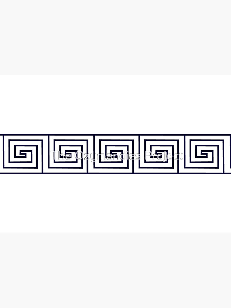 The Ozymandias Greek Key Pattern Blue by Ozymandias-LLC