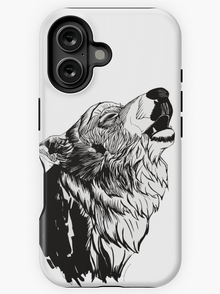 Thumbnail 1 of 4, iPhone Case, And the moon howled designed and sold by AlexLacey.
