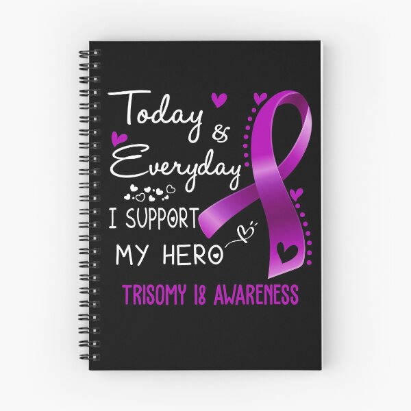 Item preview, Today And Everyday I Support My Hero Trisomy 18 Awareness Warrior Gifts designed and sold by hvoid41.