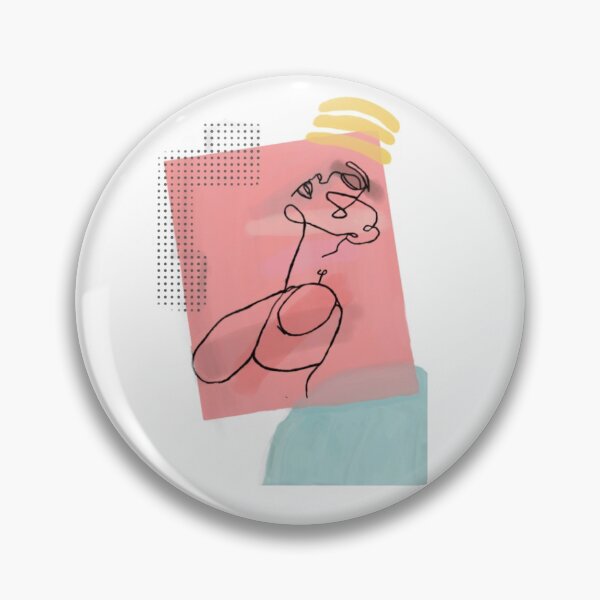Item preview, Human line drawing minimalist collage art designed and sold by jadendrawings.