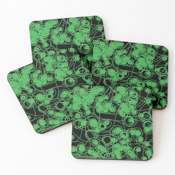 Item preview, Spiral chaotic design - green and black designed and sold by rahilvalani.