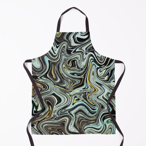 Artikelvorschau, Turquoise & Black - Marble Art entworfen und verkauft von Flydea.