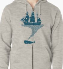 Exhaling flotsam Zipped Hoodie