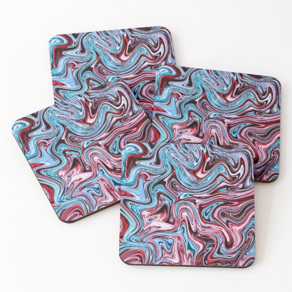 Item preview, Red & Blue - Marble Art designed and sold by Flydea.
