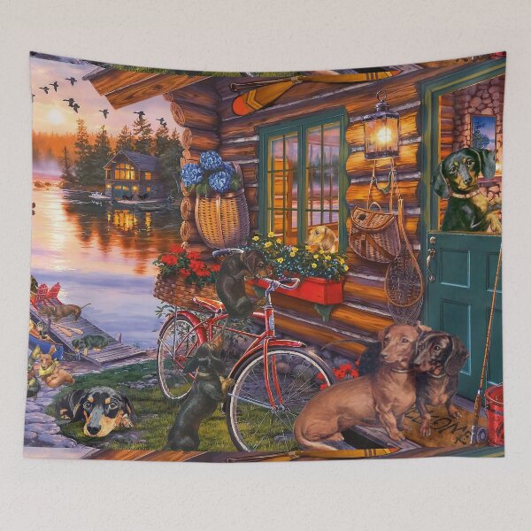 Item preview, Dachshunds And The Sunset designed and sold by Clitus.