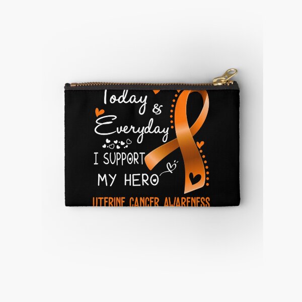 Item preview, Today And Everyday I Support My Hero Uterine Cancer Awareness Warrior Gifts designed and sold by hvoid41.