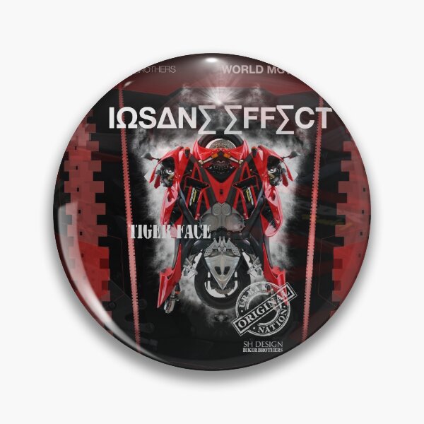 Item preview, INSANE EFFECT - Red Tiger Face World Motorcycles designed and sold by SHdesigner.