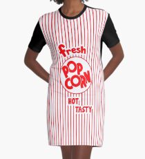 Popcorn Bag Graphic T-Shirt Dress