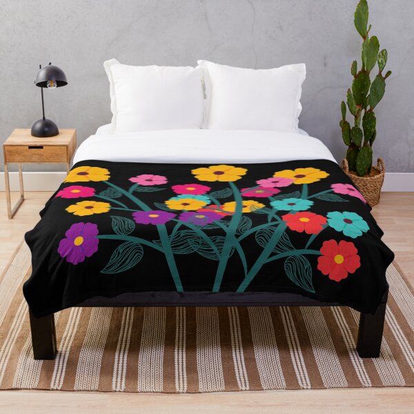 Aperçu de l'œuvre Motif de fleurs colorées - Design Floral - Kaléidoscope - Fleurs colorées - Feuilles de printemps - Summertime créée et vendue par EyeAmGod.
