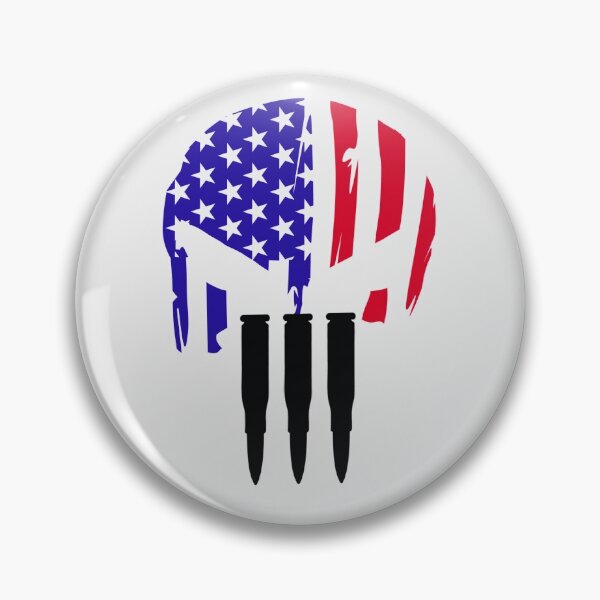 Item preview, American flag skull 3% designed and sold by Designs Of all kinds.