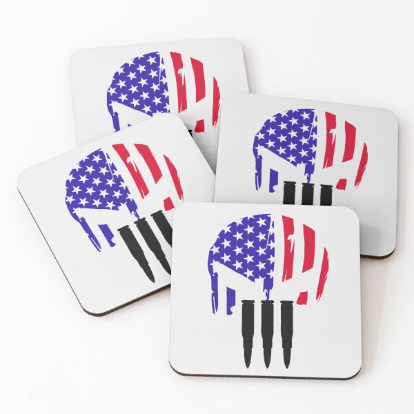 Item preview, American flag skull 3% designed and sold by Designs Of all kinds.