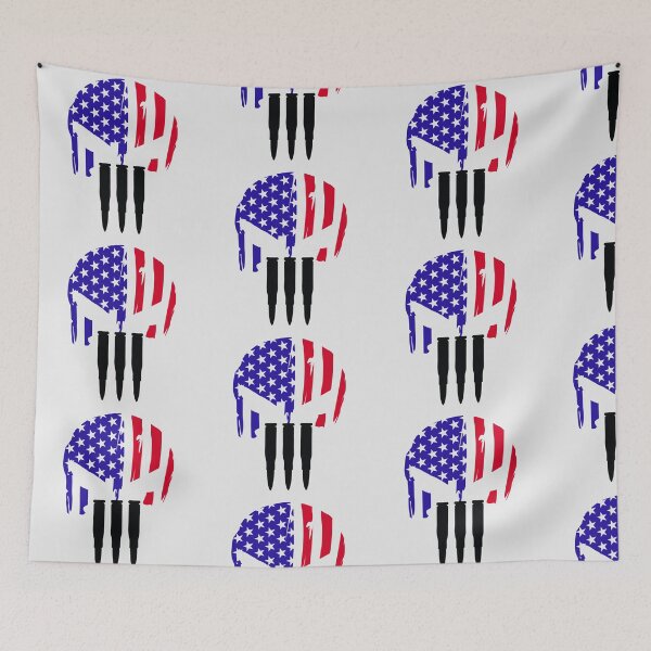 Item preview, American flag skull 3% designed and sold by Designs Of all kinds.