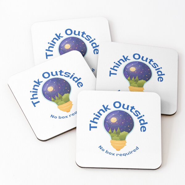 Item preview, Think Outside No Box Required Light Bulb Design - Curious Science Outdoorsy Inspirational designed and sold by Teetee94.