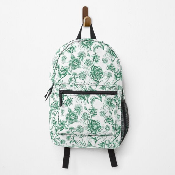 Item preview, Floral Felines (green and white) designed and sold by ShinyBallArt.