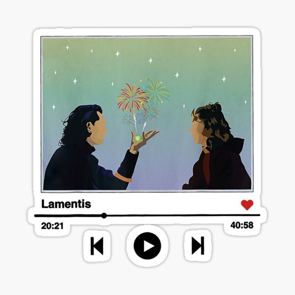 Loki and Sylvie Firework Scene Sticker