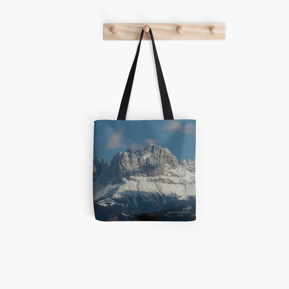 Snow on the Dolomites, Bolzano/Bozen, Italy Tote Bag