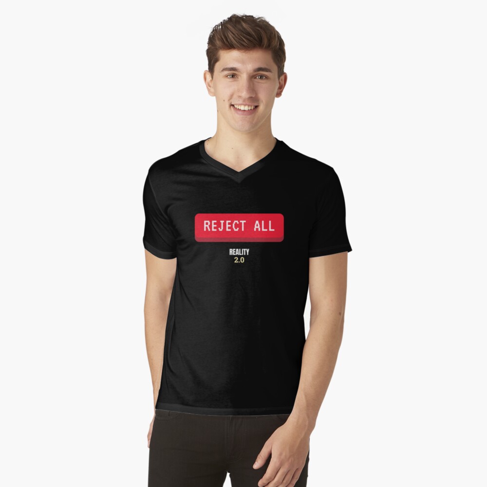 Item preview, V-Neck T-Shirt designed and sold by reality2cast.