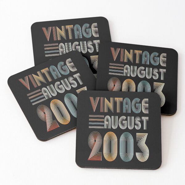 Item preview, Retro Vintage August 2003 18th Birthday Gifts designed and sold by BargerStore.