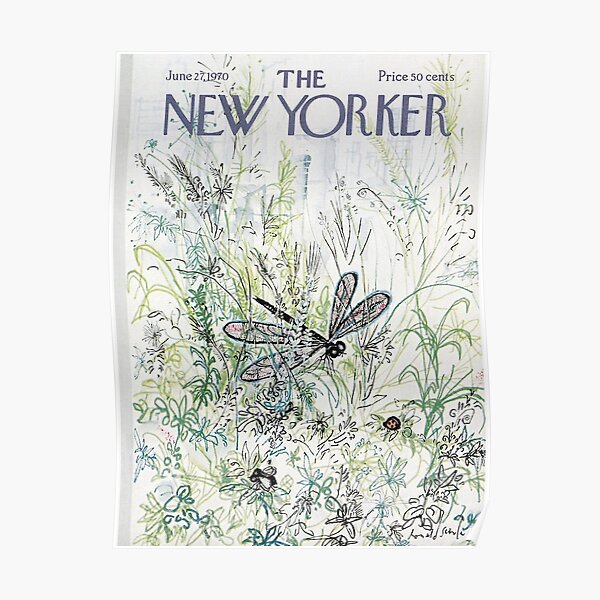 The New Yorker Insect 1970 Poster