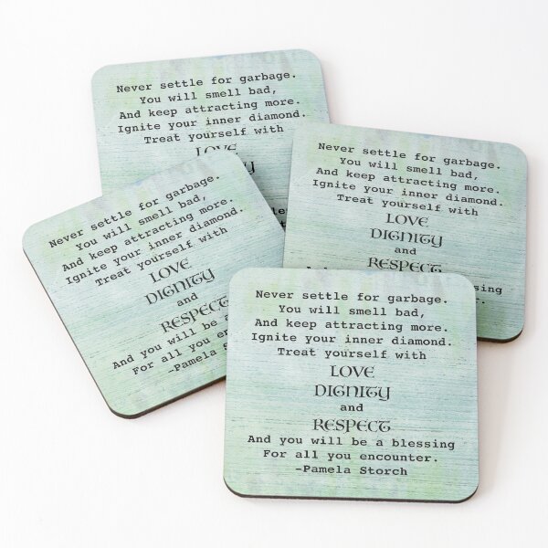 Item preview, Never Settle for Garbage Quote designed and sold by Pamela Storch.