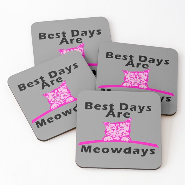 Item preview, Pink Best Days Are Meowdays Graphical Cat designed and sold by aventi24.
